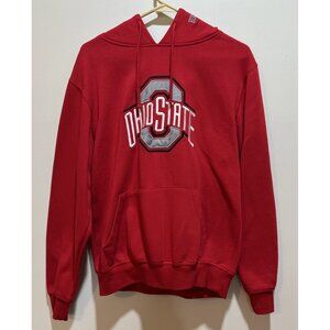 Colosseum Men's Ohio State Buckeyes Red Hoodie Sweatshirt Pullover ~ Small